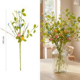 Пасхальная декоративная веточка "Крашанки", 40 см, изображение 3 ᐒ купить на  ❤ Like7km.com.ua