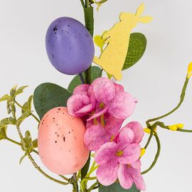 Пасхальная декоративная веточка "Пасхальный кролик", 46 см, изображение 2 ᐒ купить на  ❤ Like7km.com.ua