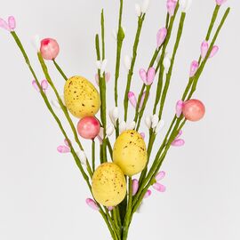 Пасхальная декоративная веточка "Пасхальные крашанки", 31 см, изображение 2 ᐒ купить на  ❤ Like7km.com.ua