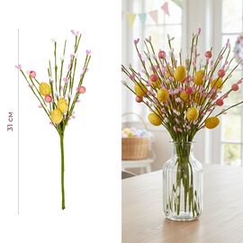 Пасхальная декоративная веточка "Пасхальные крашанки", 31 см, изображение 3 ᐒ купить на  ❤ Like7km.com.ua