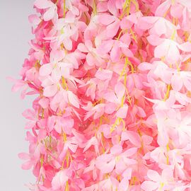 Набор из 12 свисающих веток "Глициния розовая", 103 см, изображение 4 ᐒ купить на  ❤ Like7km.com.ua