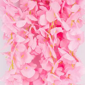 Искусственная свисающая ветвь "Глициния", розовая, 165 см, изображение 3 ᐒ купить на  ❤ Like7km.com.ua