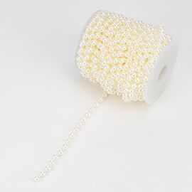 Гирлянда из бусин, кремовая, 15 м, изображение 4 ᐒ купить на  ❤ Like7km.com.ua