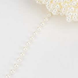 Гирлянда из бусин, кремовая, 15 м, изображение 5 ᐒ купить на  ❤ Like7km.com.ua