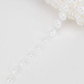 Гирлянда из бусин, кремовая, 15 м, изображение 5 ᐒ купить на  ❤ Like7km.com.ua