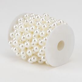 Гирлянда из бусин, кремовая, 15 м, изображение 3 ᐒ купить на  ❤ Like7km.com.ua