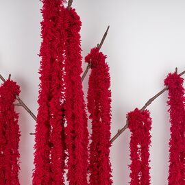 Искусственная свисающая ветка "Амарант", бордовая, 120 см, изображение 3 ᐒ купить на  ❤ Like7km.com.ua