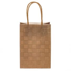 Крафтовый пакет "Клетка" 23*18*10 см, изображение 3 ᐒ купить на  ❤ Like7km.com.ua