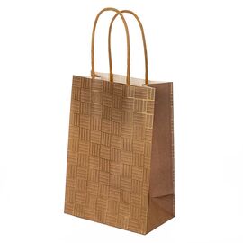 Крафтовый пакет "Клетка" 23*18*10 см, изображение 4 ᐒ купить на  ❤ Like7km.com.ua