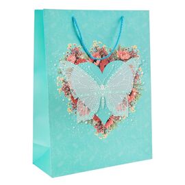 Подарочный пакет "Бабочка", 30*40 см * Рандомный выбор дизайна, изображение 2 ᐒ купить на  ❤ Like7km.com.ua