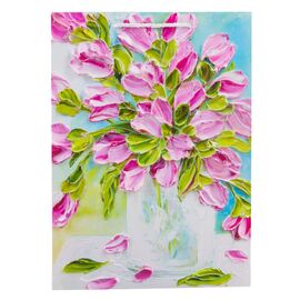 Подарочный пакет "Цветочный этюд", 30*41,5 см * Рандомный выбор дизайна, изображение 2 ᐒ купить на  ❤ Like7km.com.ua