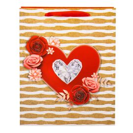 Подарочный пакет "Романтика", 32*26*12 см, изображение 4 ᐒ купить на  ❤ Like7km.com.ua