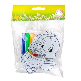 Набор уток с фломастерами "Раскраска", 3 шт., изображение 2 ᐒ купить на  ❤ Like7km.com.ua