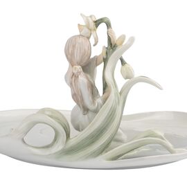 Блюдо "Девушка с нарциссом" (23 * 13 см)  VERONESE, изображение 5 ᐒ купить на  ❤ Like7km.com.ua