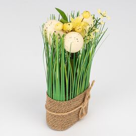 Пасхальная композиция «Цветочная лужайка», 19 см, изображение 2 ᐒ купить на  ❤ Like7km.com.ua