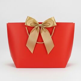 Подарочный пакет "Элегантный пакет", красный, 42*27 см, изображение 2 ᐒ купить на  ❤ Like7km.com.ua