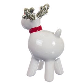 Фигурка "Олень Санты" - белого цвета, изображение 3 ᐒ купить на  ❤ Like7km.com.ua