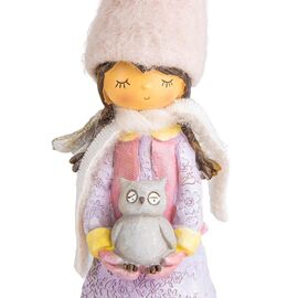 Статуэтка "Девушка с совой" 34,5 см, изображение 2 ᐒ купить на  ❤ Like7km.com.ua