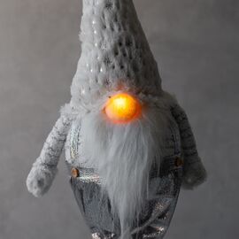 Фигурка с подсветкой "Серебряный гном", 72 см, изображение 5 ᐒ купить на  ❤ Like7km.com.ua