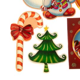 Набор наклеек "Милый снеговик" * случайный выбор дизайна, изображение 2 ᐒ купить на  ❤ Like7km.com.ua