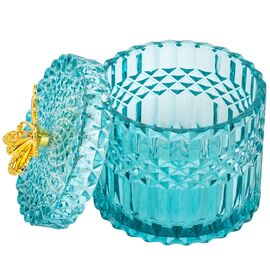 Емкость для хранения "Золотая бабочка", бирюзовая, 10,5 см, изображение 3 ᐒ купить на  ❤ Like7km.com.ua