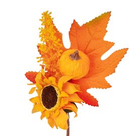 Искусственная ветвь "Подсолнуховый букет", 22 см, изображение 2 ᐒ купить на  ❤ Like7km.com.ua