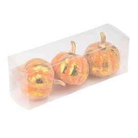 Набор декоративных тыковок "Осенний уют", 3 шт, 7 см, изображение 3 ᐒ купить на  ❤ Like7km.com.ua