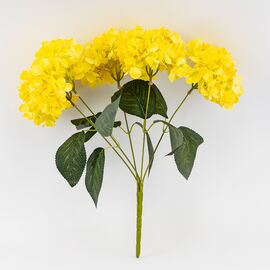 Букет гортензий, 5 бутонов, желтый, 44 см, изображение 2 ᐒ купить на  ❤ Like7km.com.ua