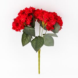 Букет гортензий, 5 бутонов, красный, 44 см, изображение 2 ᐒ купить на  ❤ Like7km.com.ua