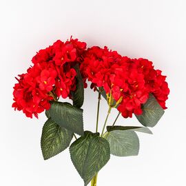 Букет гортензий, 5 бутонов, красный, 44 см, изображение 3 ᐒ купить на  ❤ Like7km.com.ua