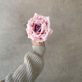 Головка розы, розово-сиреневая, 11 см, изображение 4 ᐒ купить на  ❤ Like7km.com.ua