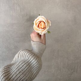 Головка розы, кремовая, 6,5 см, изображение 4 ᐒ купить на  ❤ Like7km.com.ua