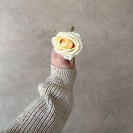 Головка розы, кремовая, 6,5 см, изображение 4 ᐒ купить на  ❤ Like7km.com.ua