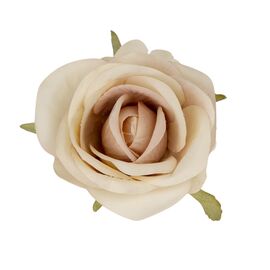 Головка розы, бежевая, 6,5 см, изображение 2 ᐒ купить на  ❤ Like7km.com.ua