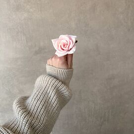 Головка розы, светло-розовая, 7,5 см, изображение 4 ᐒ купить на  ❤ Like7km.com.ua