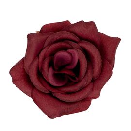 Головка розы, бордовая, 7,5 см, изображение 2 ᐒ купить на  ❤ Like7km.com.ua
