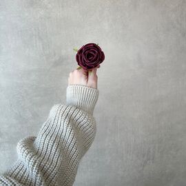 Головка розы, бордовая, 6 см, изображение 4 ᐒ купить на  ❤ Like7km.com.ua