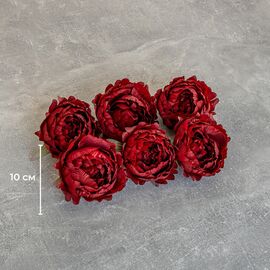 Головка пиона, бордовая, 10 см, изображение 4 ᐒ купить на  ❤ Like7km.com.ua