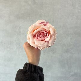 Головка розы, розовая, 10 см, изображение 4 ᐒ купить на  ❤ Like7km.com.ua