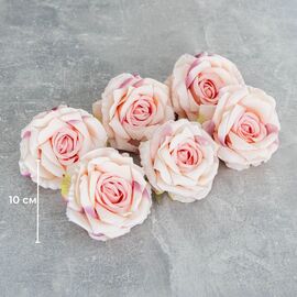 Головка розы, розовая, 10 см, изображение 5 ᐒ купить на  ❤ Like7km.com.ua