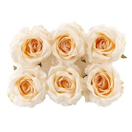 Головка розы, белая, 9 см, изображение 2 ᐒ купить на  ❤ Like7km.com.ua
