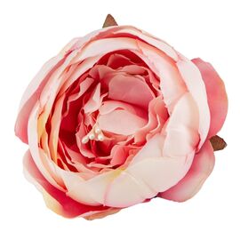 Головка розы, розово-белая, 8 см, изображение 3 ᐒ купить на  ❤ Like7km.com.ua