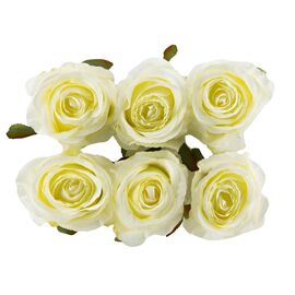 Головка розы, белая, 8см, изображение 2 ᐒ купить на  ❤ Like7km.com.ua