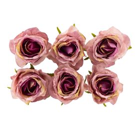 Головка розы, сиренево-розовая, 7 см, изображение 2 ᐒ купить на  ❤ Like7km.com.ua