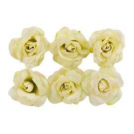 Головка розы, белая, 5 см, изображение 2 ᐒ купить на  ❤ Like7km.com.ua