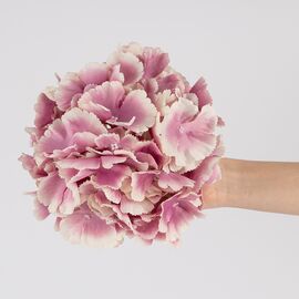 Головка гортензии, кремово-лиловая, 20 см, изображение 4 ᐒ купить на  ❤ Like7km.com.ua