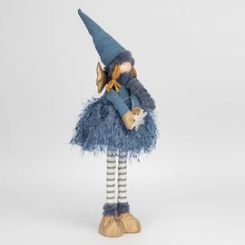 Фигурка телескопическая с подсветкой "Девочка-гномик в голубом", 50 см, изображение 2 ᐒ купить на  ❤ Like7km.com.ua