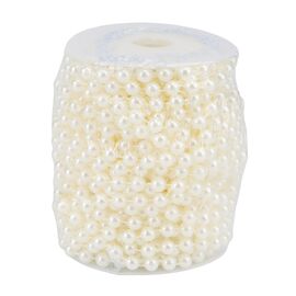 Гирлянда из бусин, кремовая, 15 м, изображение 2 ᐒ купить на  ❤ Like7km.com.ua