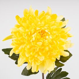 Искусственная хризантема, желтая, 75 см, изображение 3 ᐒ купить на  ❤ Like7km.com.ua
