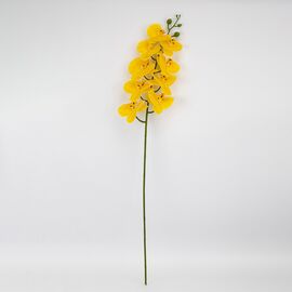 Искусственная орхидея, желтая, 95 см, изображение 4 ᐒ купить на  ❤ Like7km.com.ua